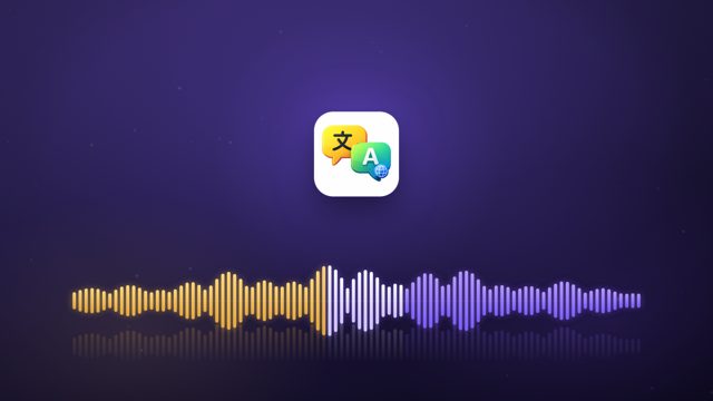 DuoVox banner: the app icon over a sound wave